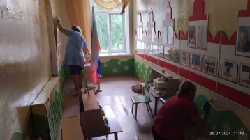 Косметический ремонт в детском саду Косметический ремонт в детском саду.
