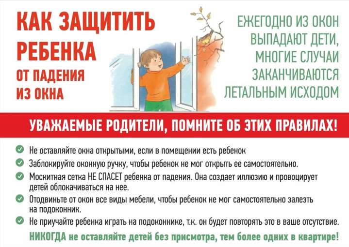 7 правил по профилактике выпадения детей из окон 7 правил по профилактике выпадения детей из окон.